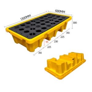 1368-300 Drum Spill Containment plastic pallets