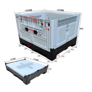 folded bulk pallets container